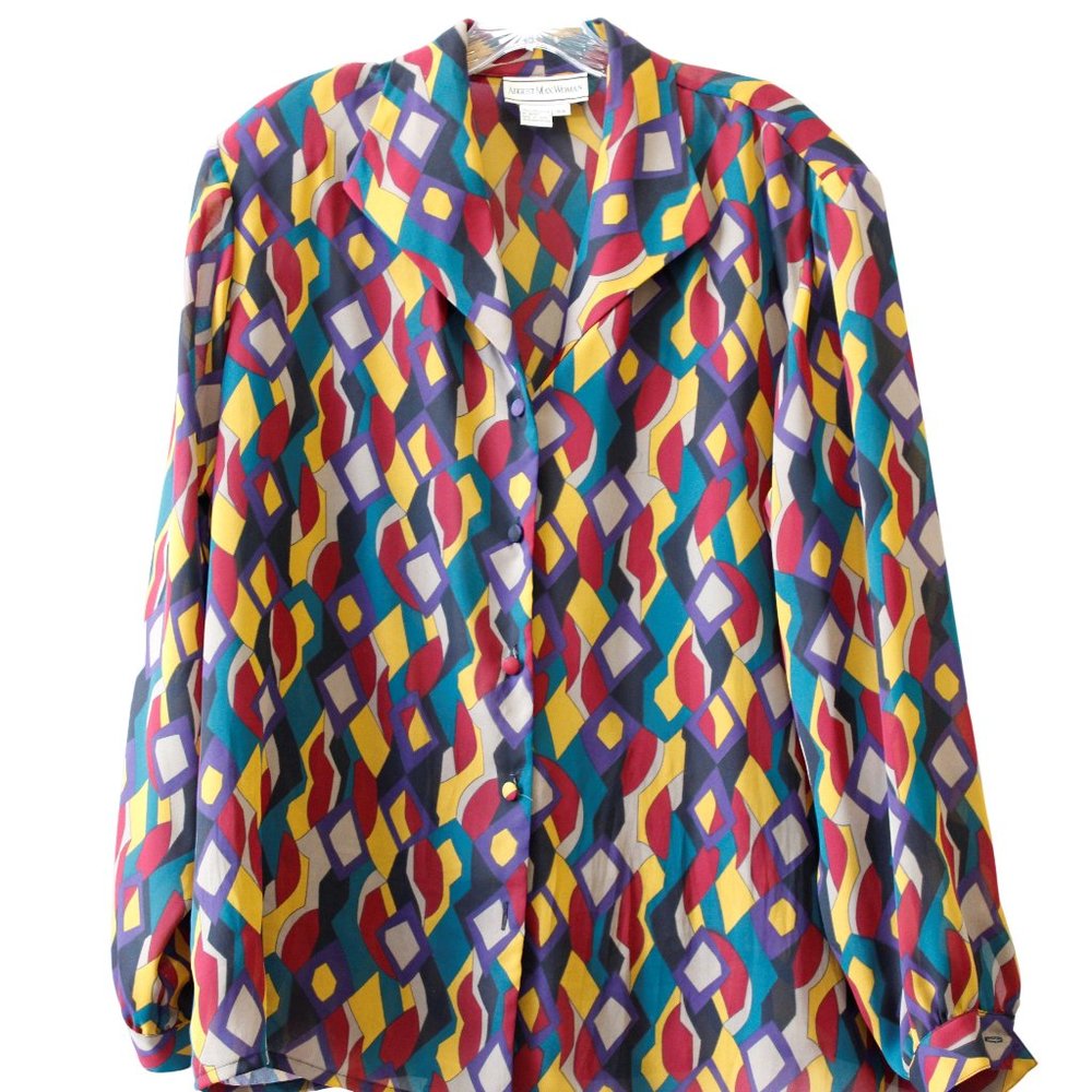 Vintage August Max Woman Size 16W Long Sleeves